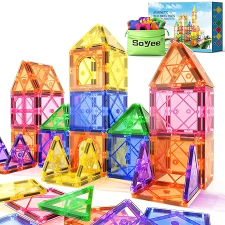 Magnetic Building Tiles Set