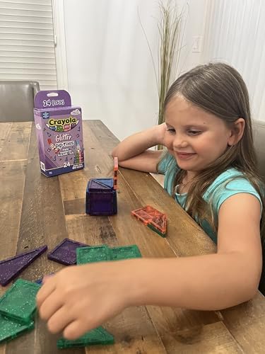 Crayola Doodle Tiles Pip-Tiles Mini Magnetic Building Tiles Set