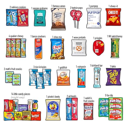 CRAVEBOX Snacks Box Variety Pack Care Package (45 Count) 