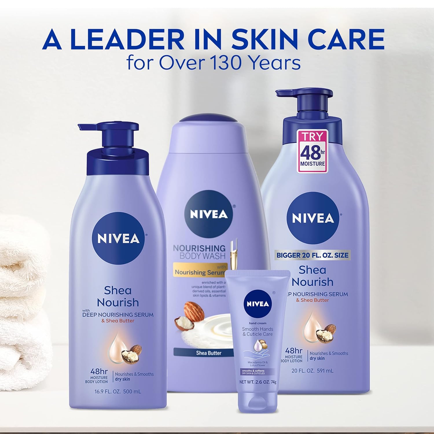 NIVEA Shea Daily Moisture Body Lotion 48hr