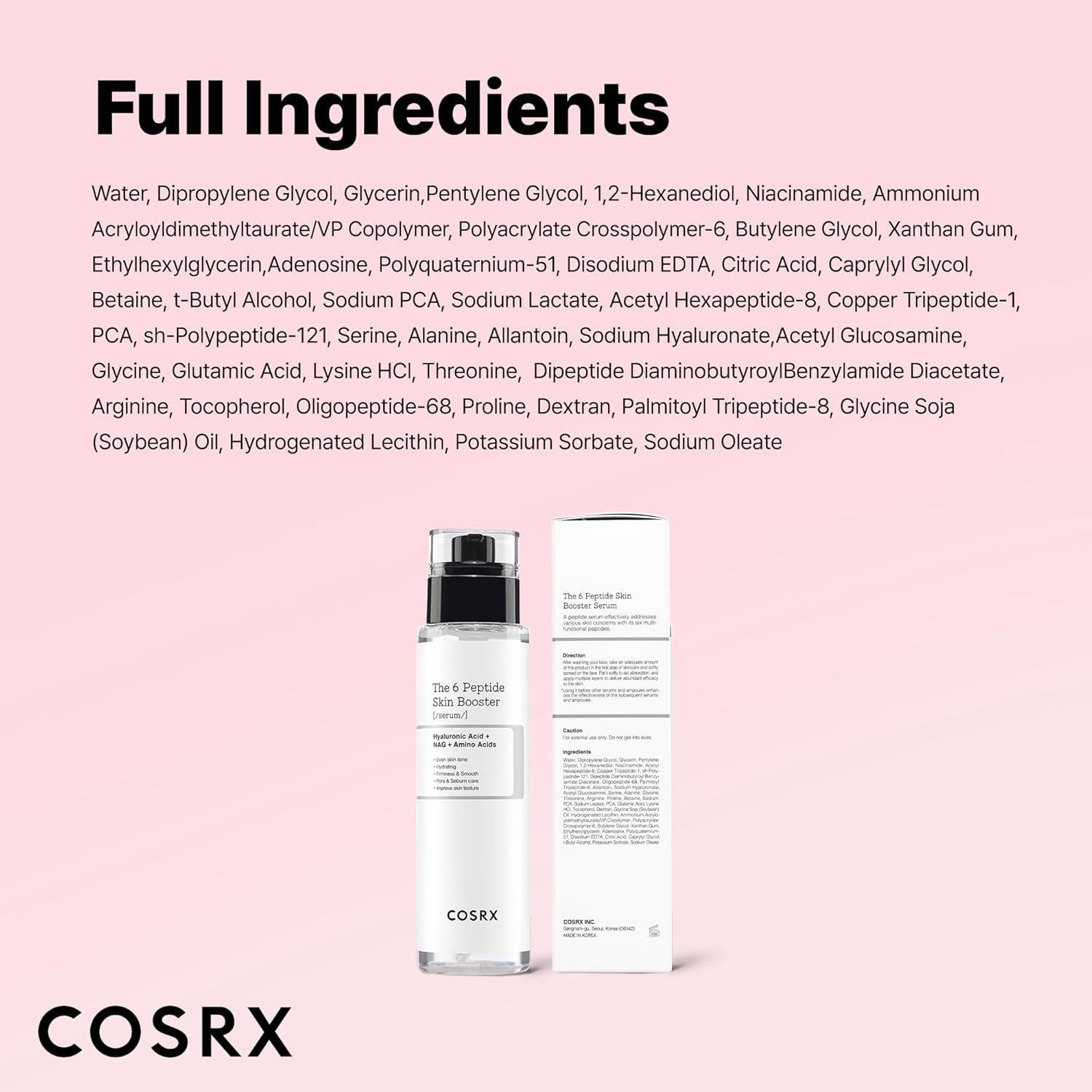 COSRX The 6 Peptide Skin Booster Serum