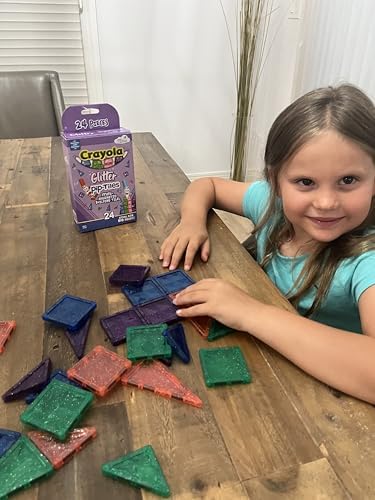 Crayola Doodle Tiles Pip-Tiles Mini Magnetic Building Tiles Set