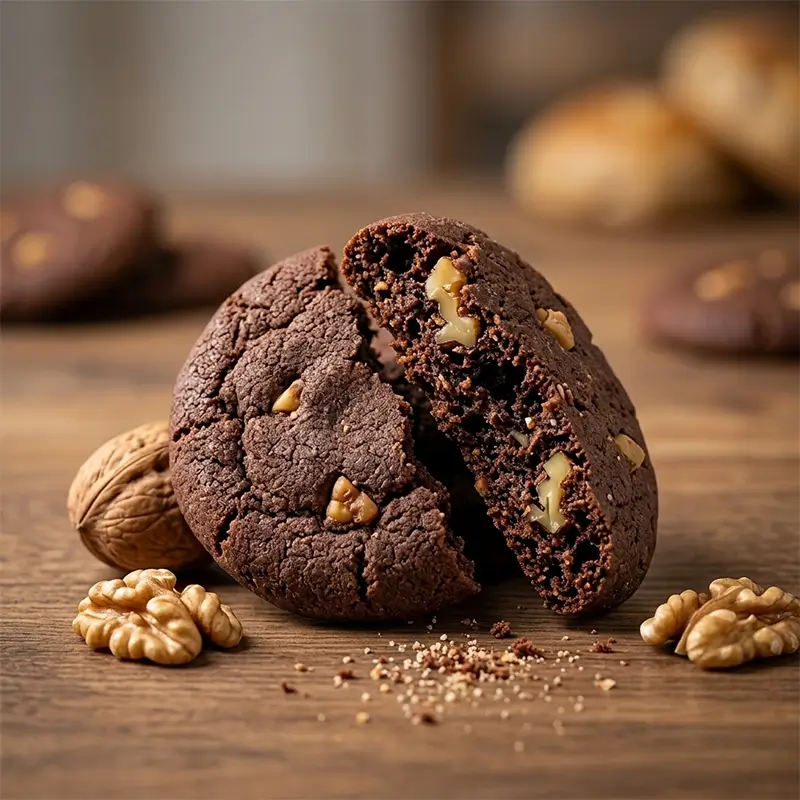 Ragi Chocolate Walnut Cookies (Chocolatey, crunchy & buttery)