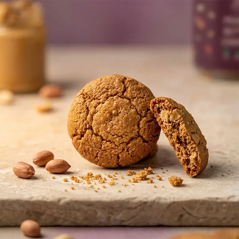 Ragi Peanut Butter Cookies (Crunchy and Nutty)