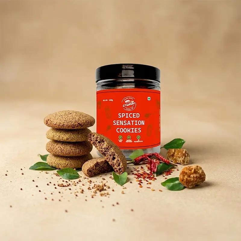 Ragi Spiced Sensation Cookies (Sweet, salty & flavourful)