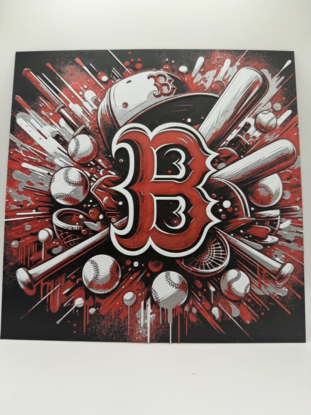 Boston Red Sox - MLB Hueforge With Frame
