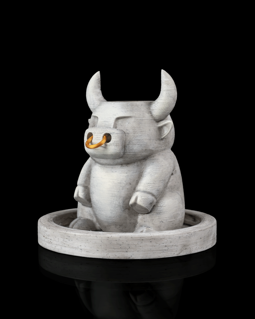 Bull-shaped incense holder