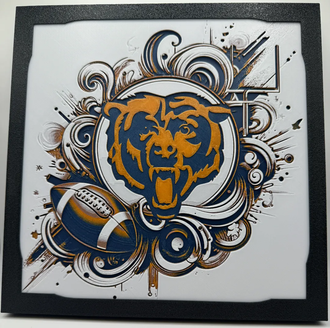 Chicago Bears With Frame