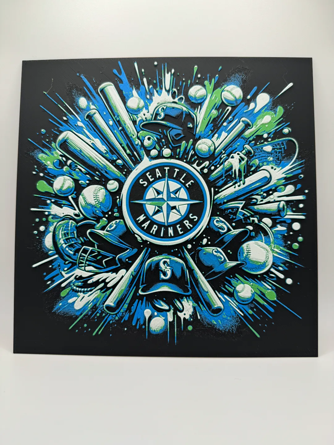 Seattle Mariners - MLB Hueforge With Frame