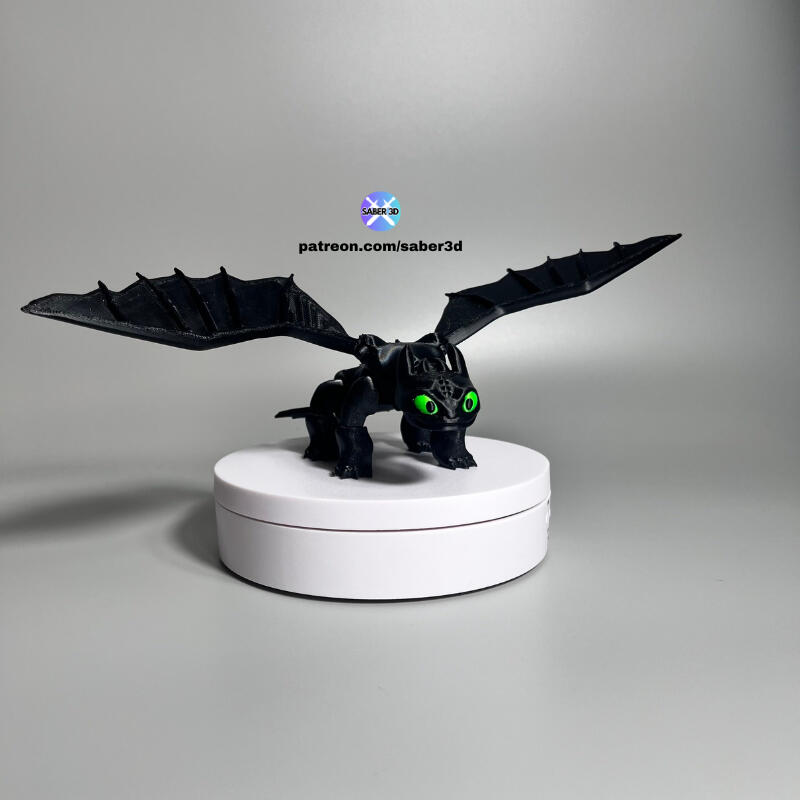 Toothless and Lightfury Inspired From "How to Train your Dragon"