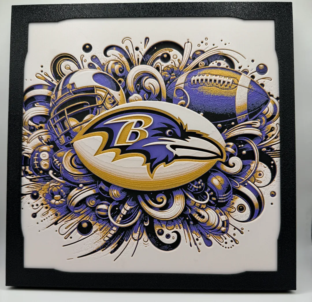 Baltimore Ravens With Frame