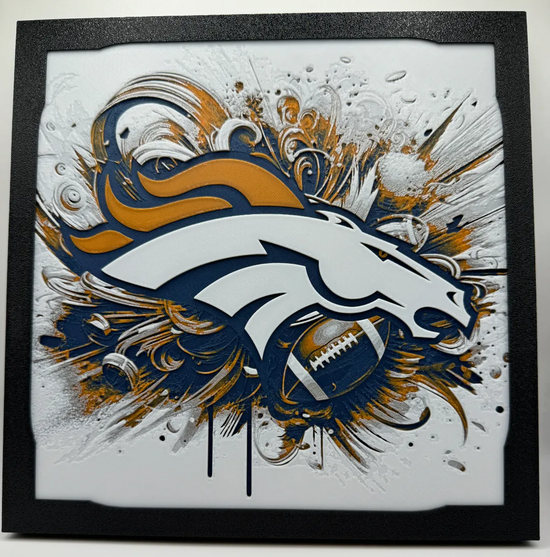 Denver Broncos With Frame