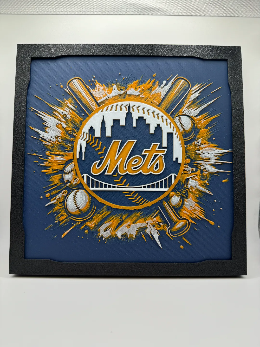 New York Mets - MLB Hueforge With Frame