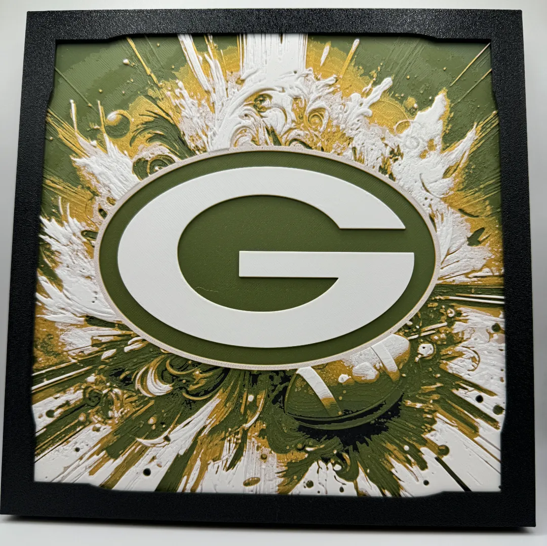 Green Bay Packers With Frame
