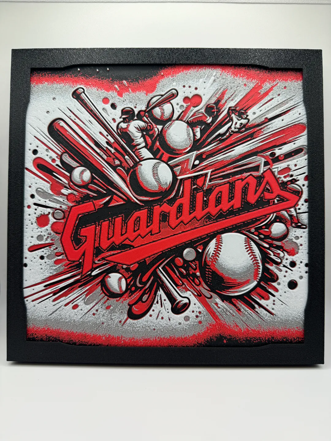 Cleveland Guardians - MLB Hueforge With Frame