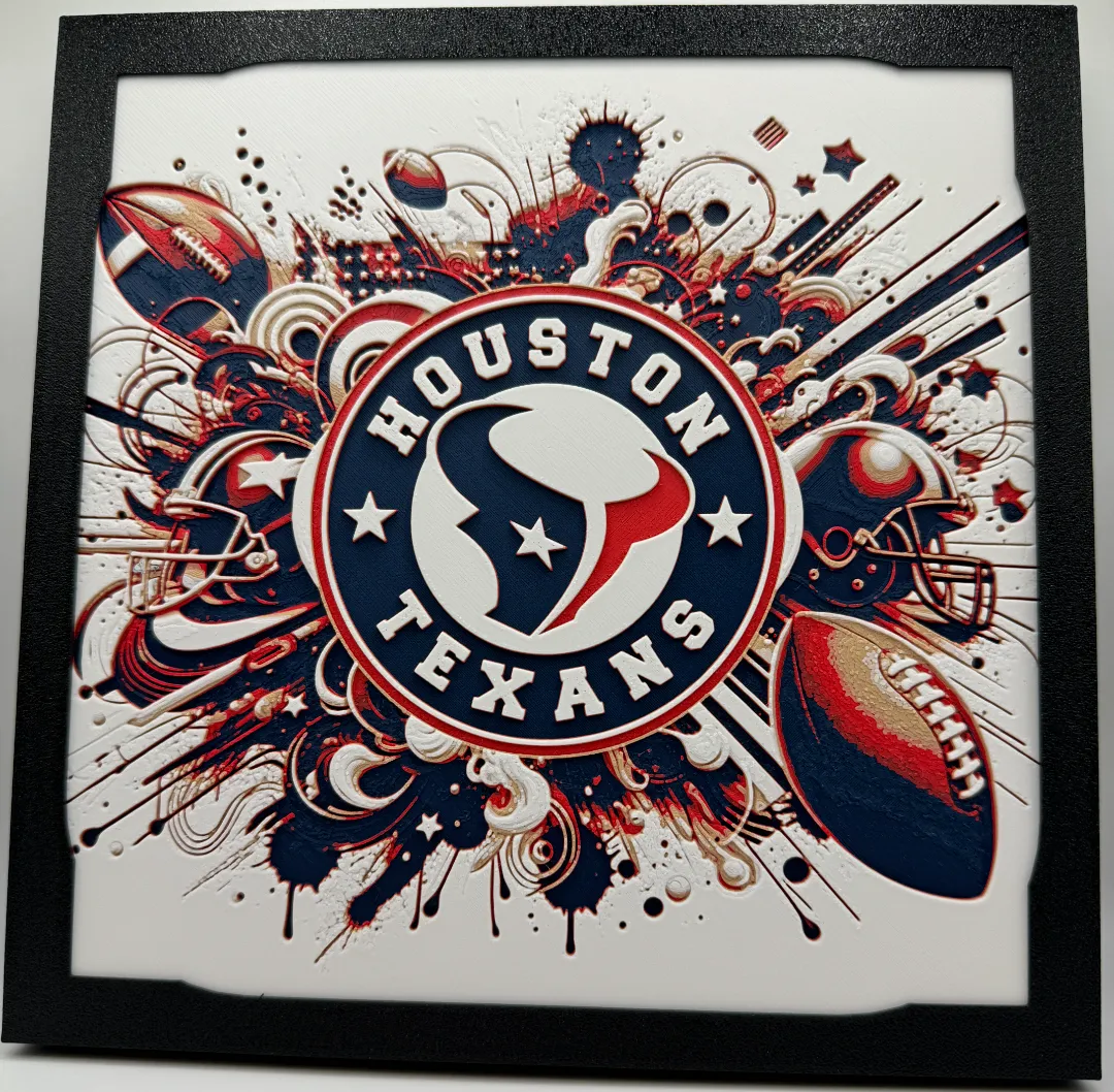Houston Texans With Frame