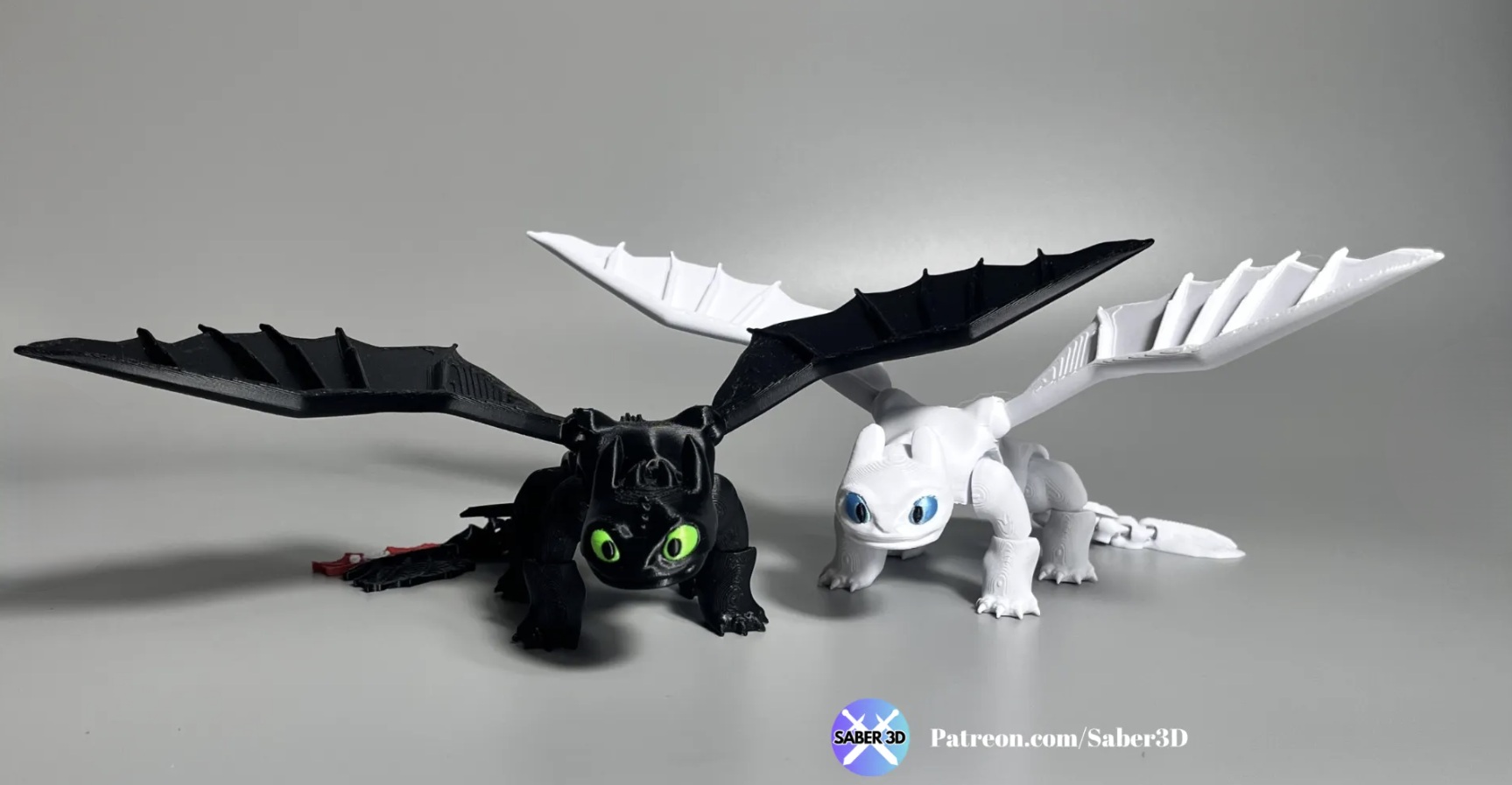 Toothless and Lightfury Inspired From "How to Train your Dragon"