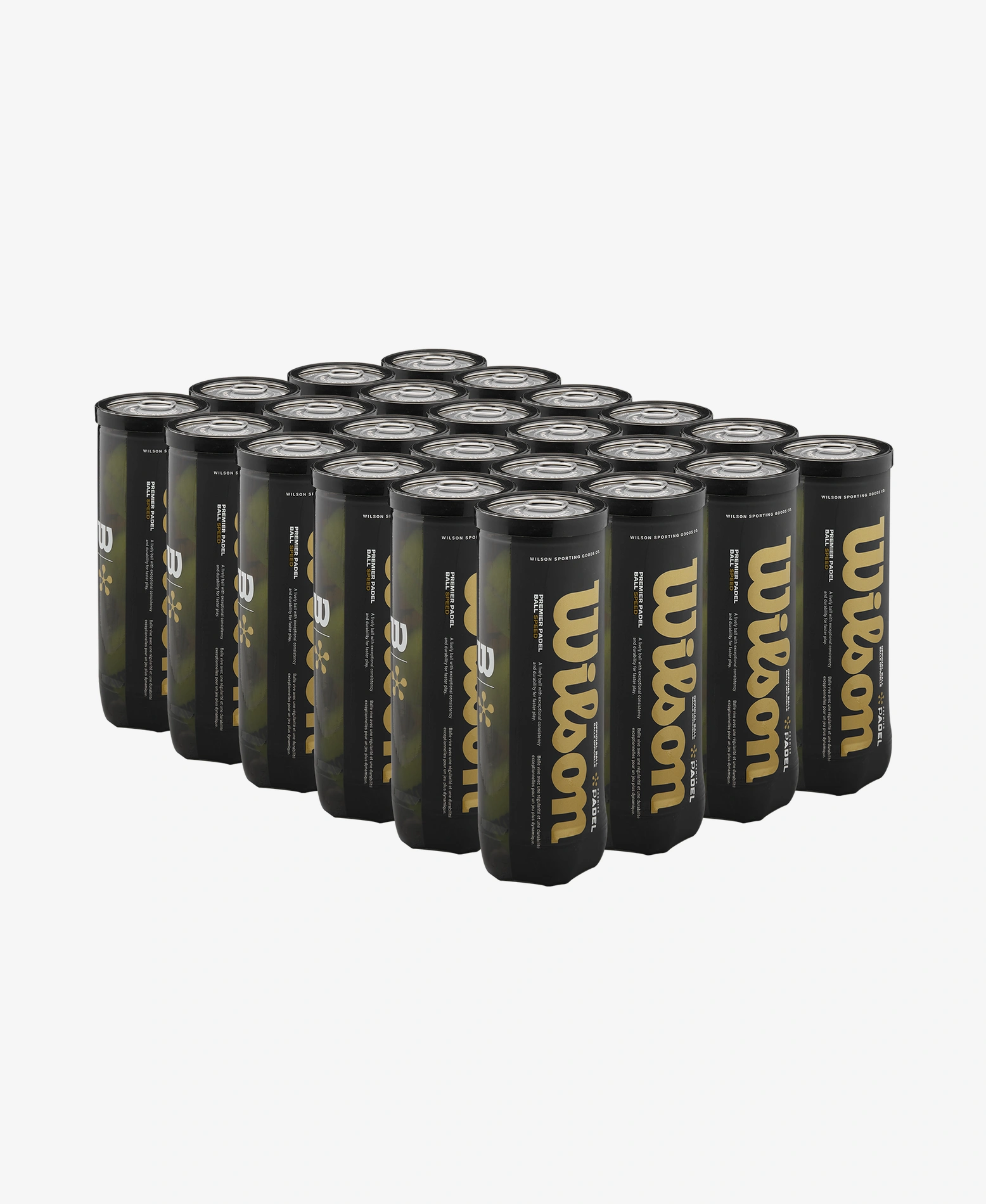 WILSON PREMIER PADEL SPEED BALLS CARTON (24 CANS)