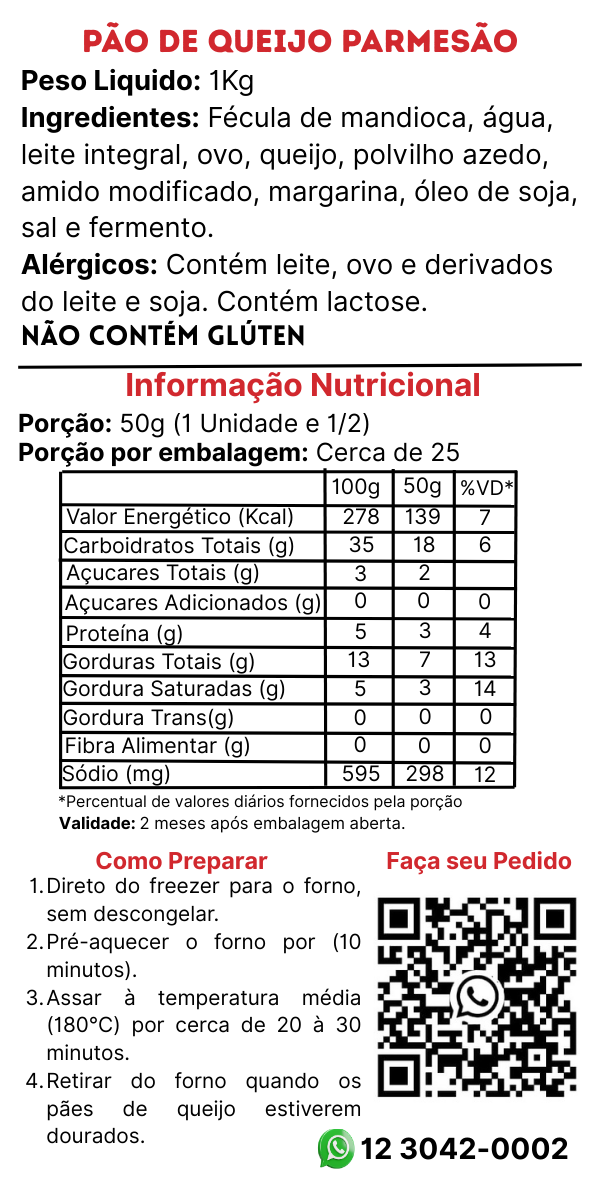 Pão de Queijo Parmesão