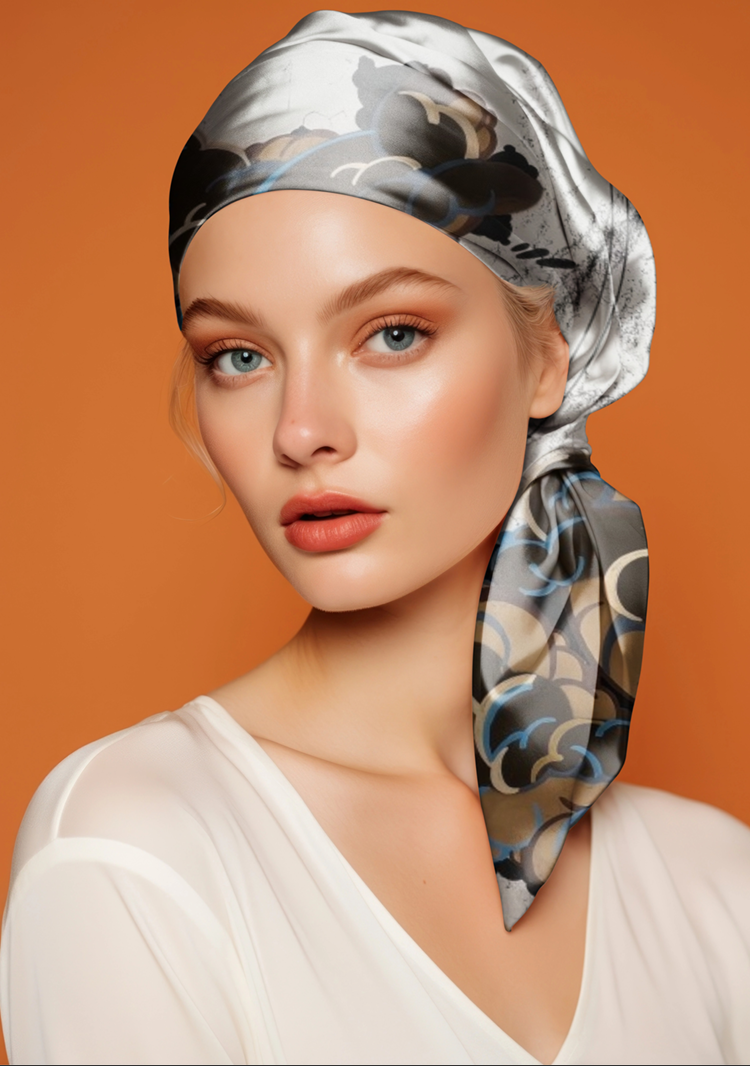 Elegant Silk Headscarf