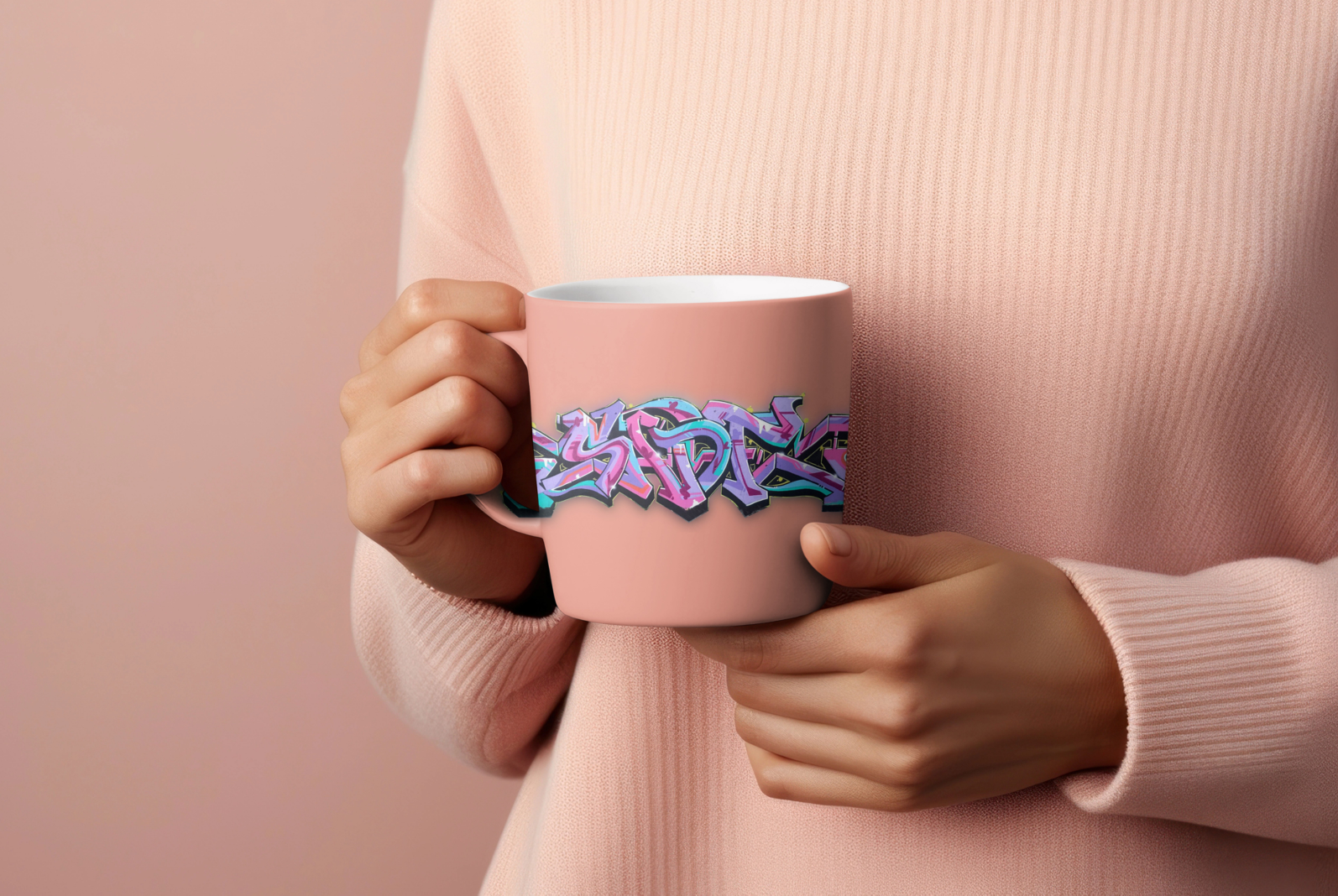 Pink Graffiti Art Mug
