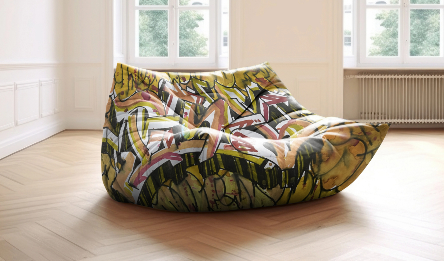 Graffiti Bean Bag Chair
