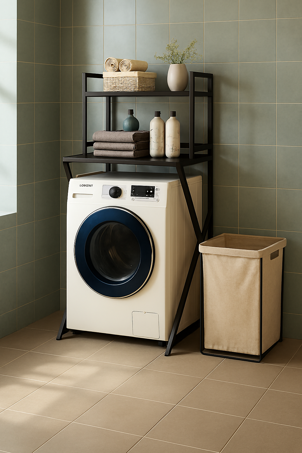 Étagère de rangement pour machine à laver