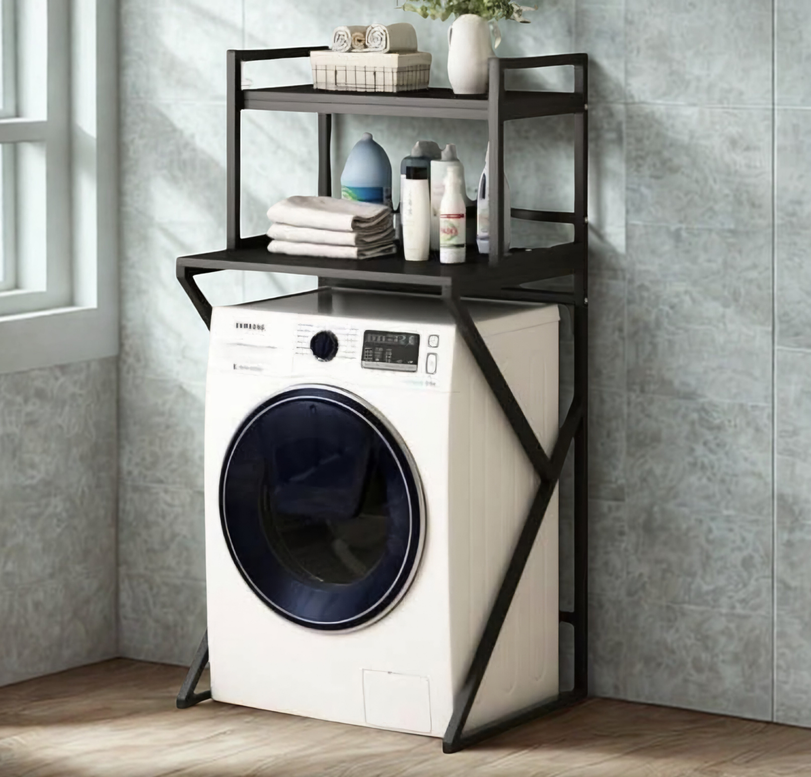 Étagère de rangement pour machine à laver