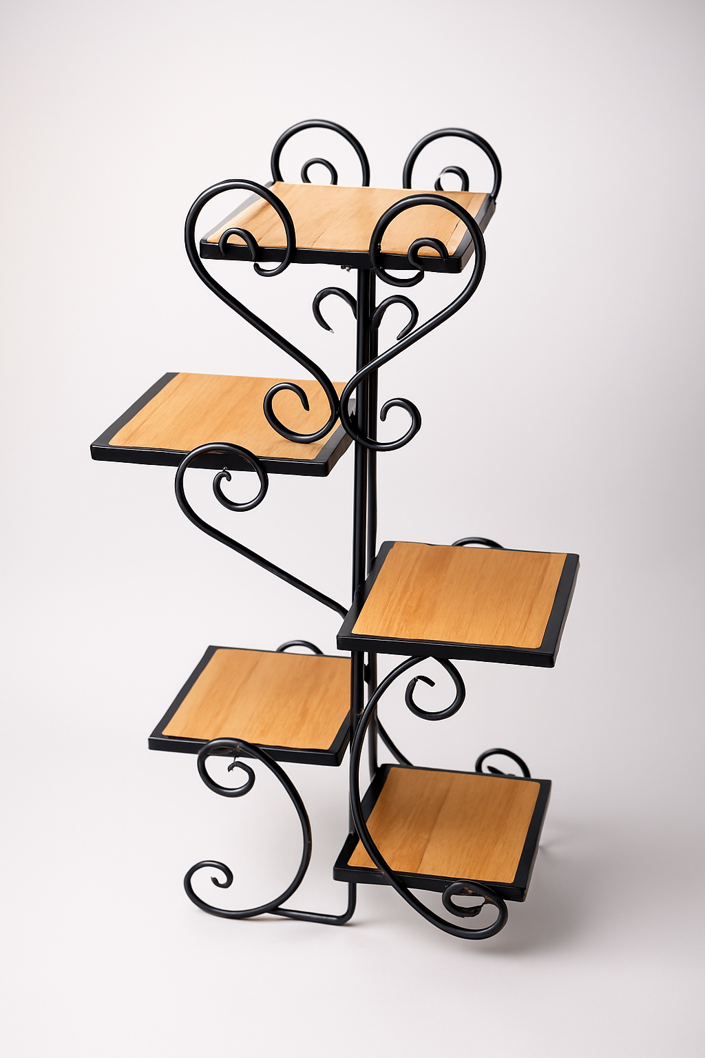 Étagère en bois et métal