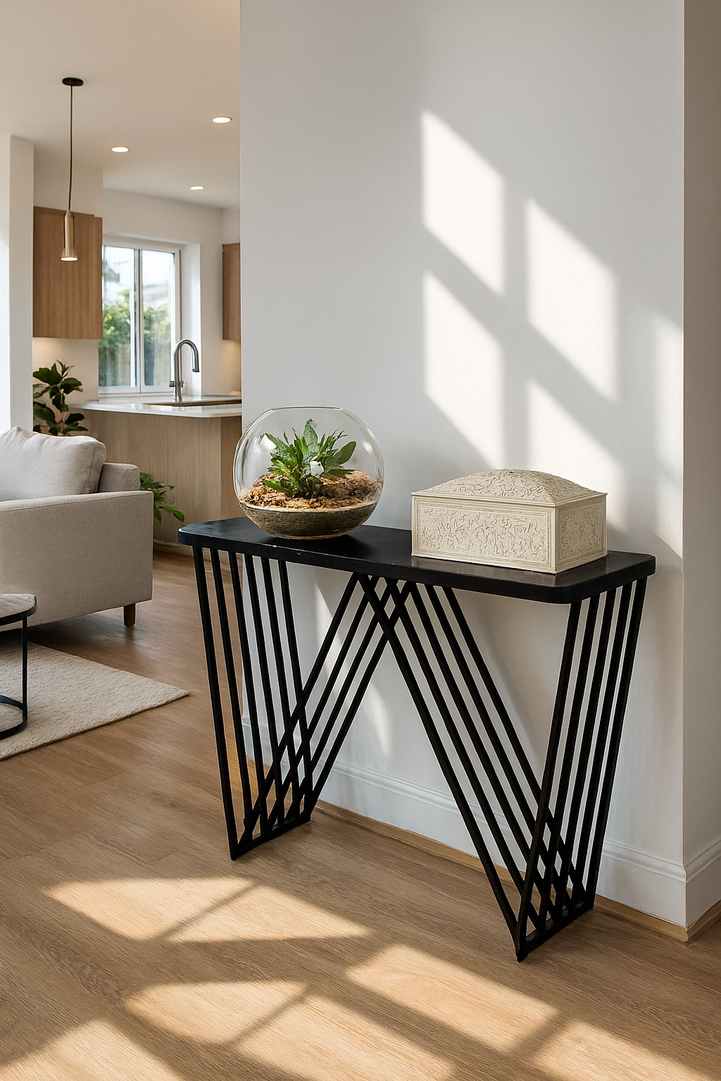 Console d’entrée moderne