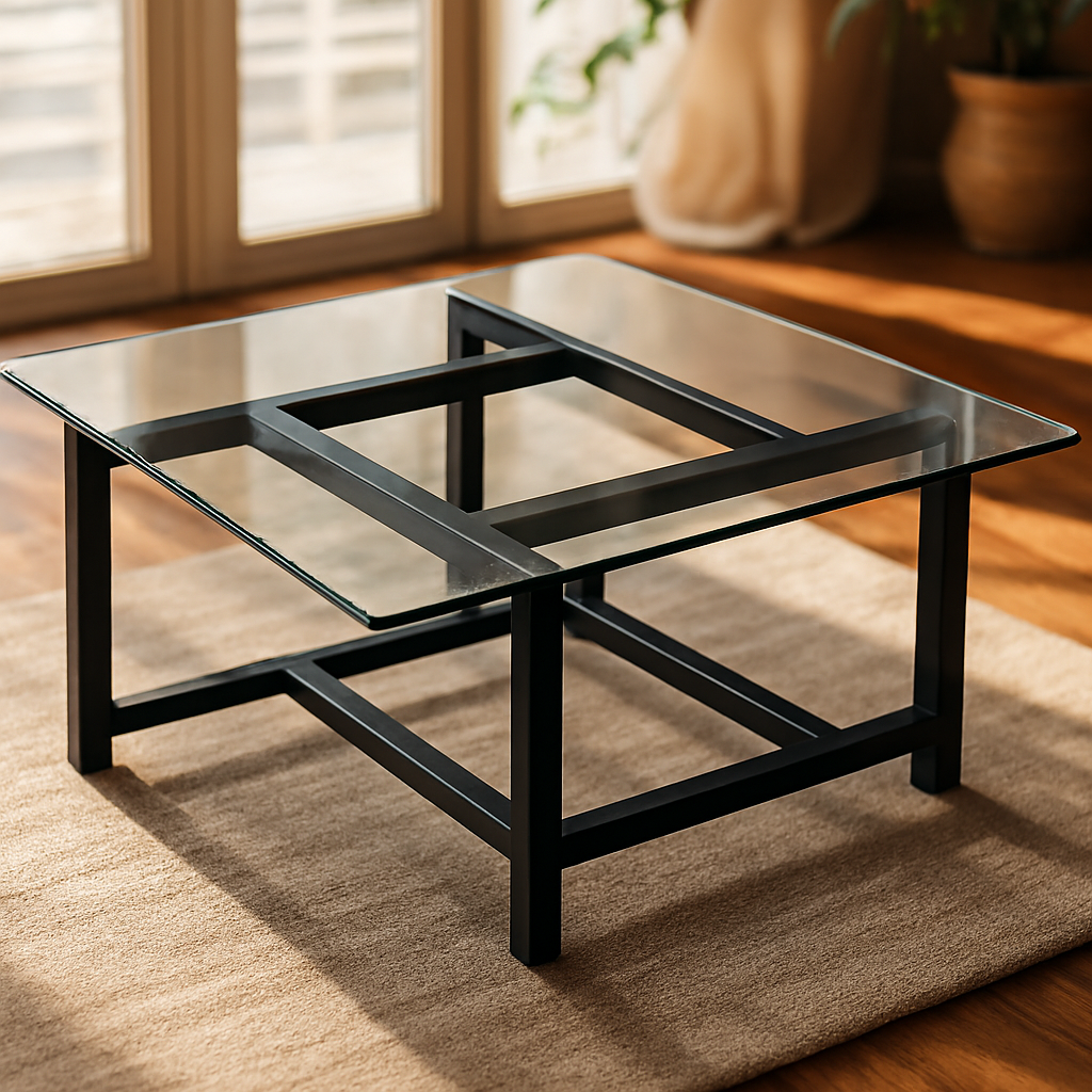 Table basse en verre