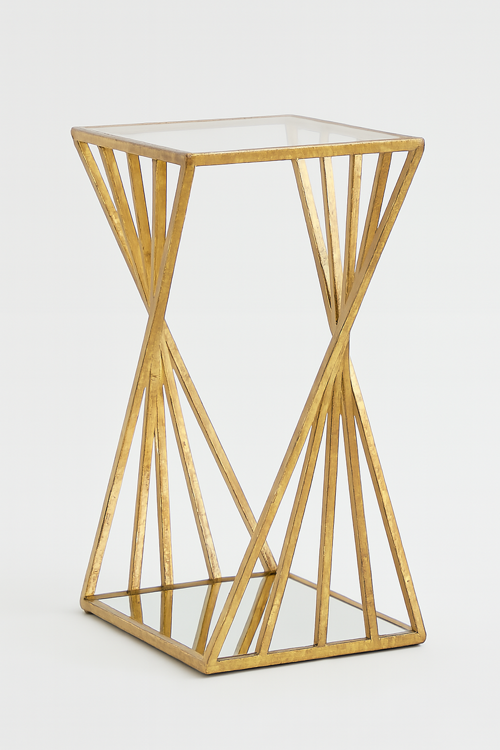 Table d’appoint dorée moderne