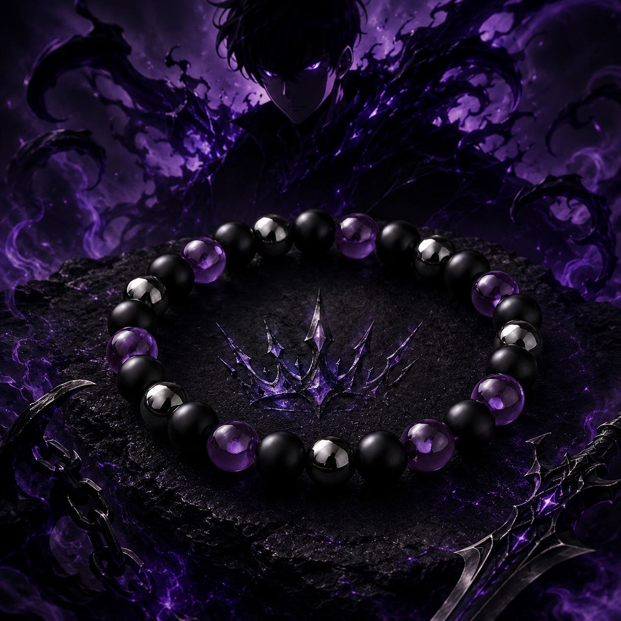  Bracelet Le Monarque des Ombres 