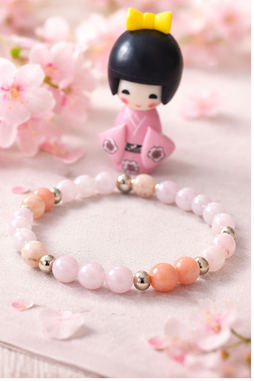 🎎 Bracelet Kokeshi Rose