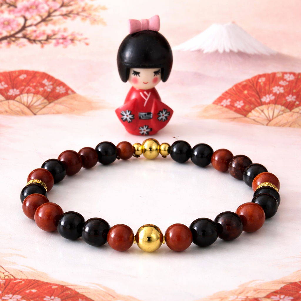 🎎 Bracelet Kokeshi rouge
