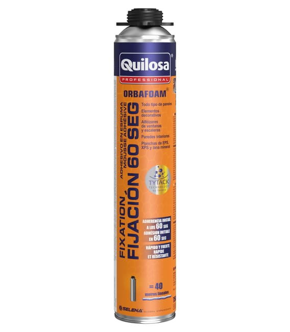 ESPUMA DE POLIURETANO QUILOSA FIJACION 60S 750ml