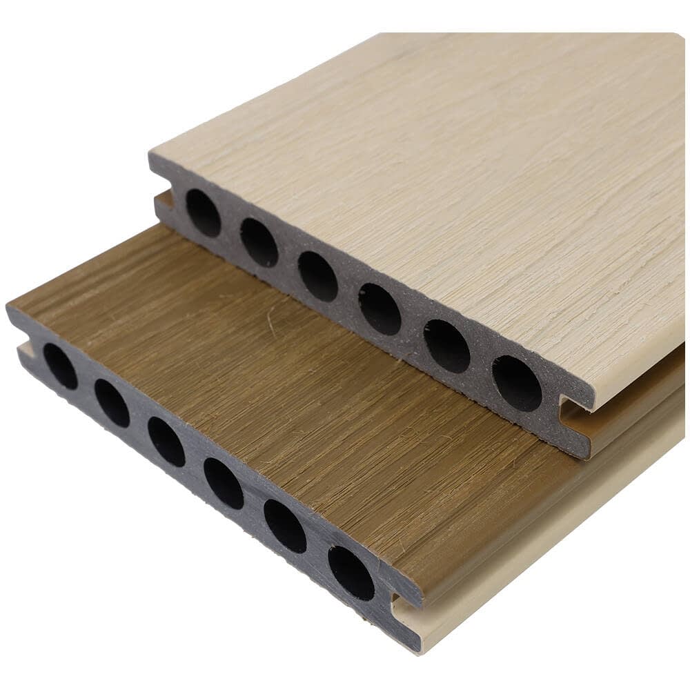 TARIMA EXTERIOR CLIPARQUET 2 CARAS ENCASULADA BEIGE - TEAK