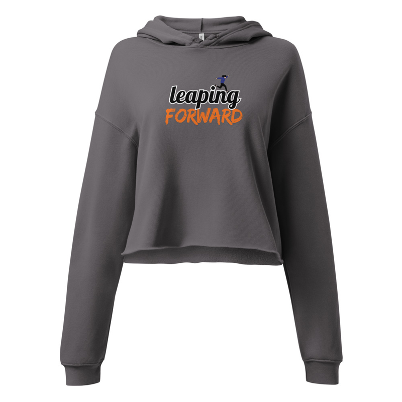 Women Crop Hoodie - Leaping Forward
