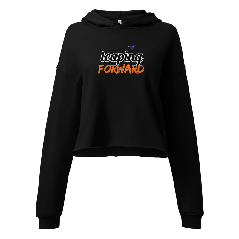 Women Crop Hoodie - Leaping Forward