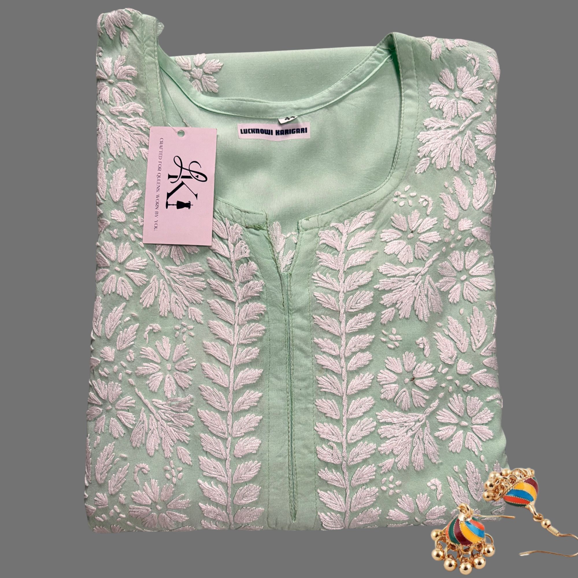 Lina Rayon-Mint Green Kurta