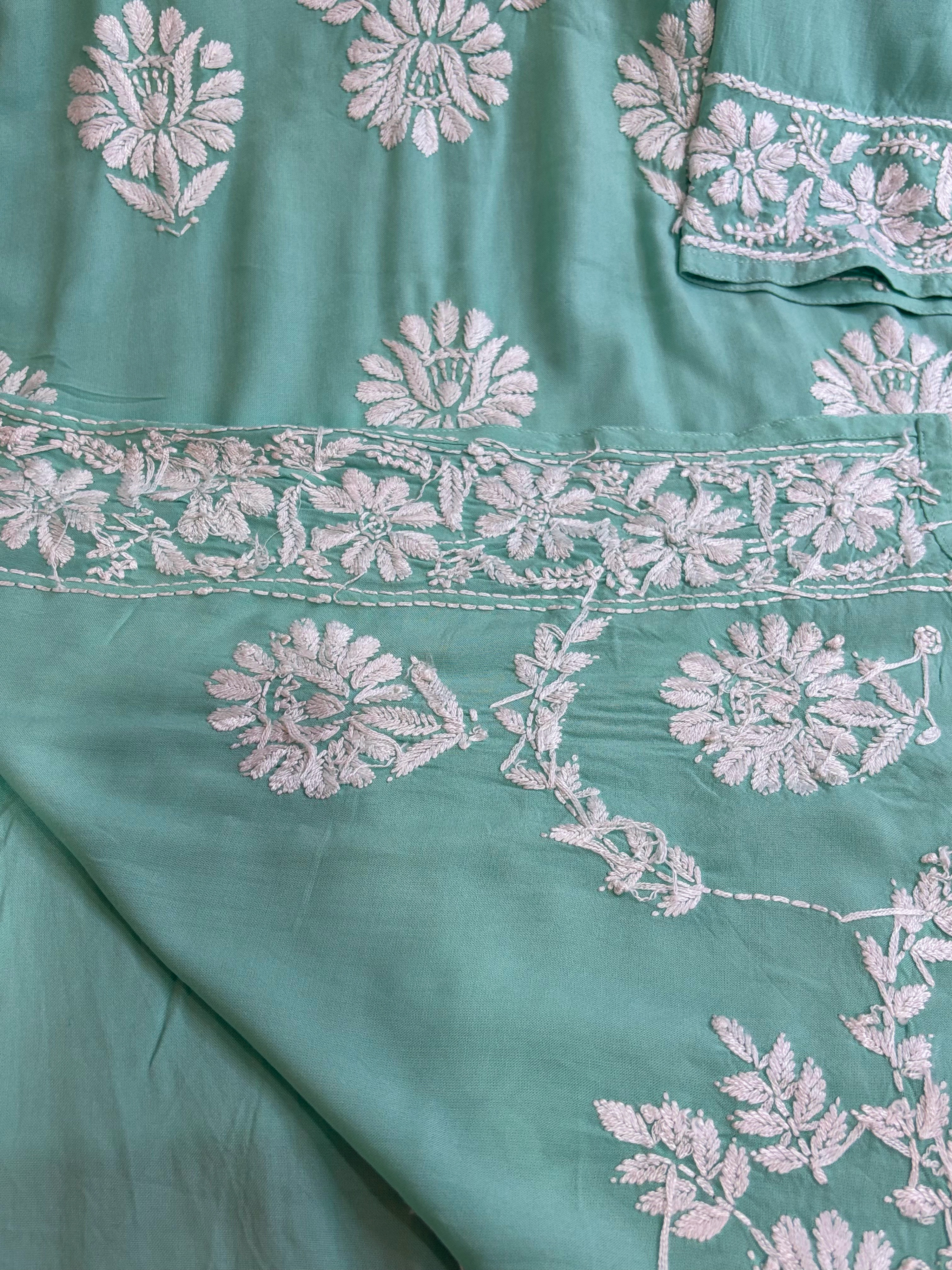 Insia Rayon -Pistachio Kurti