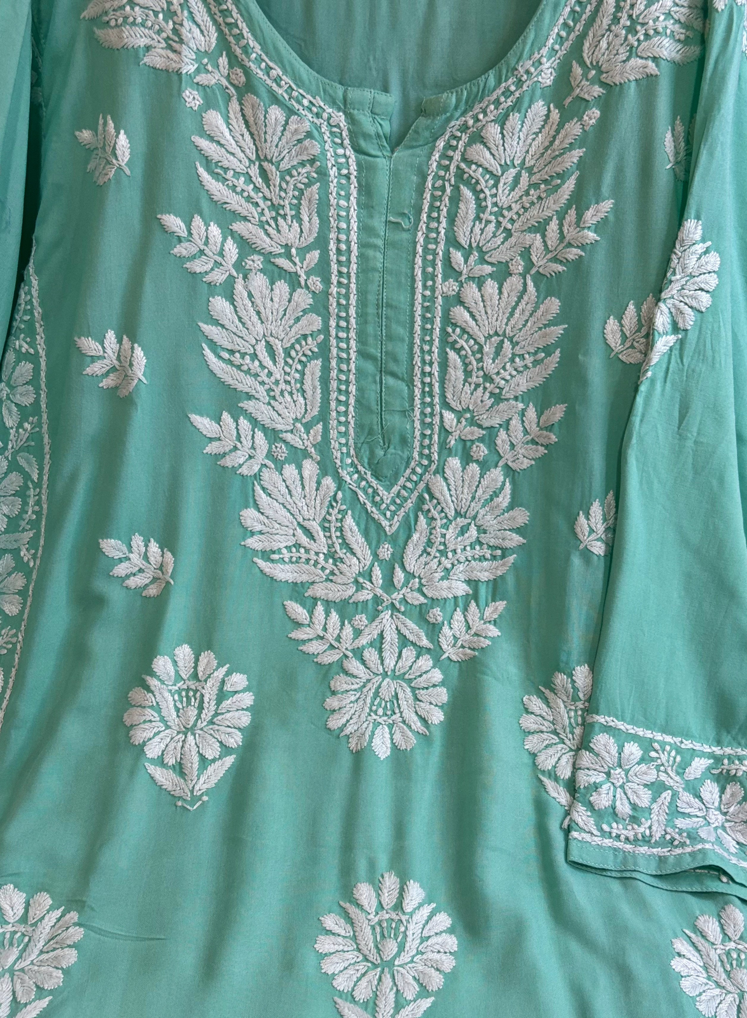 Insia Rayon -Pistachio Kurti