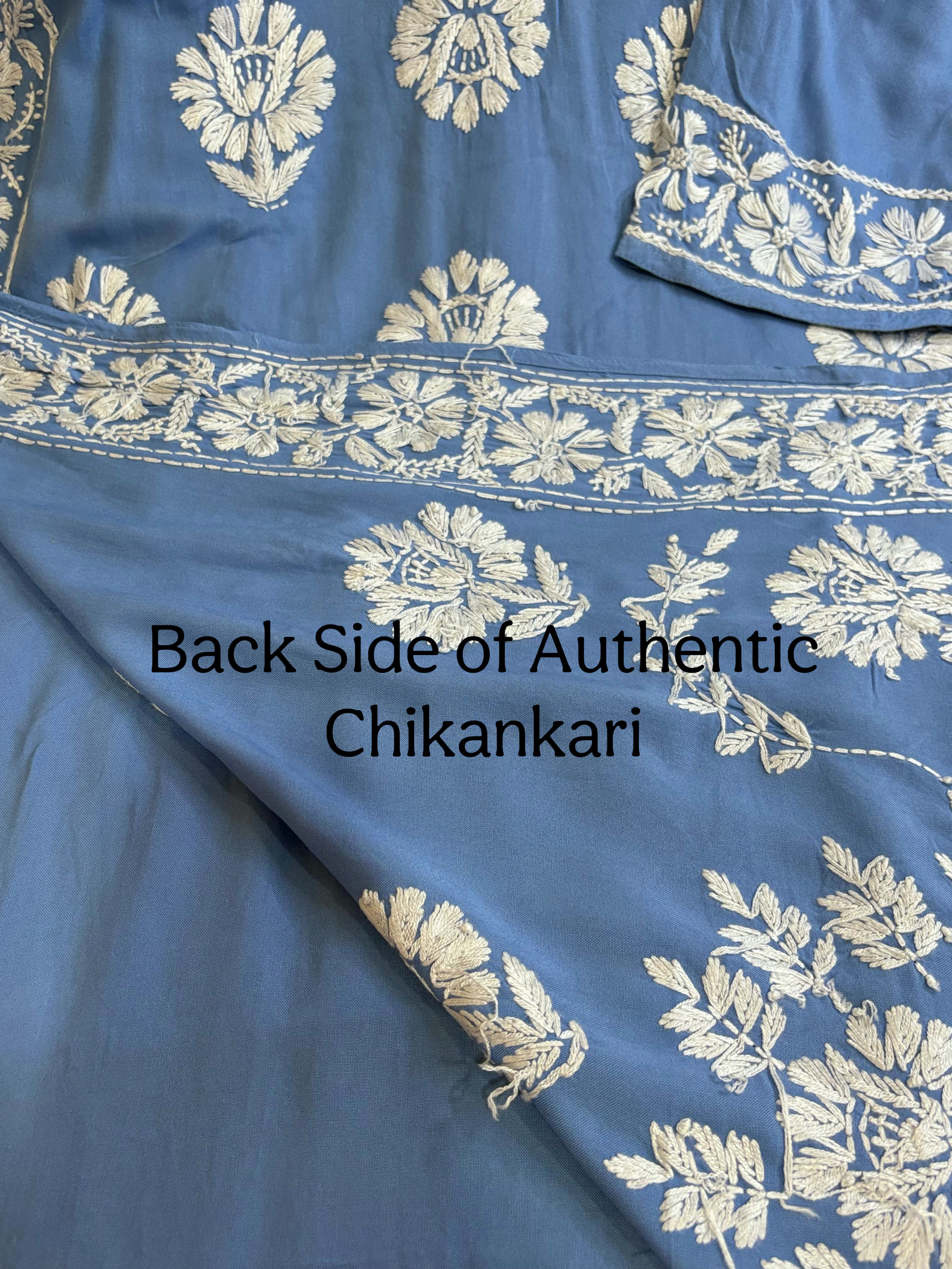 Insia Rayon- Powder Blue Kurti