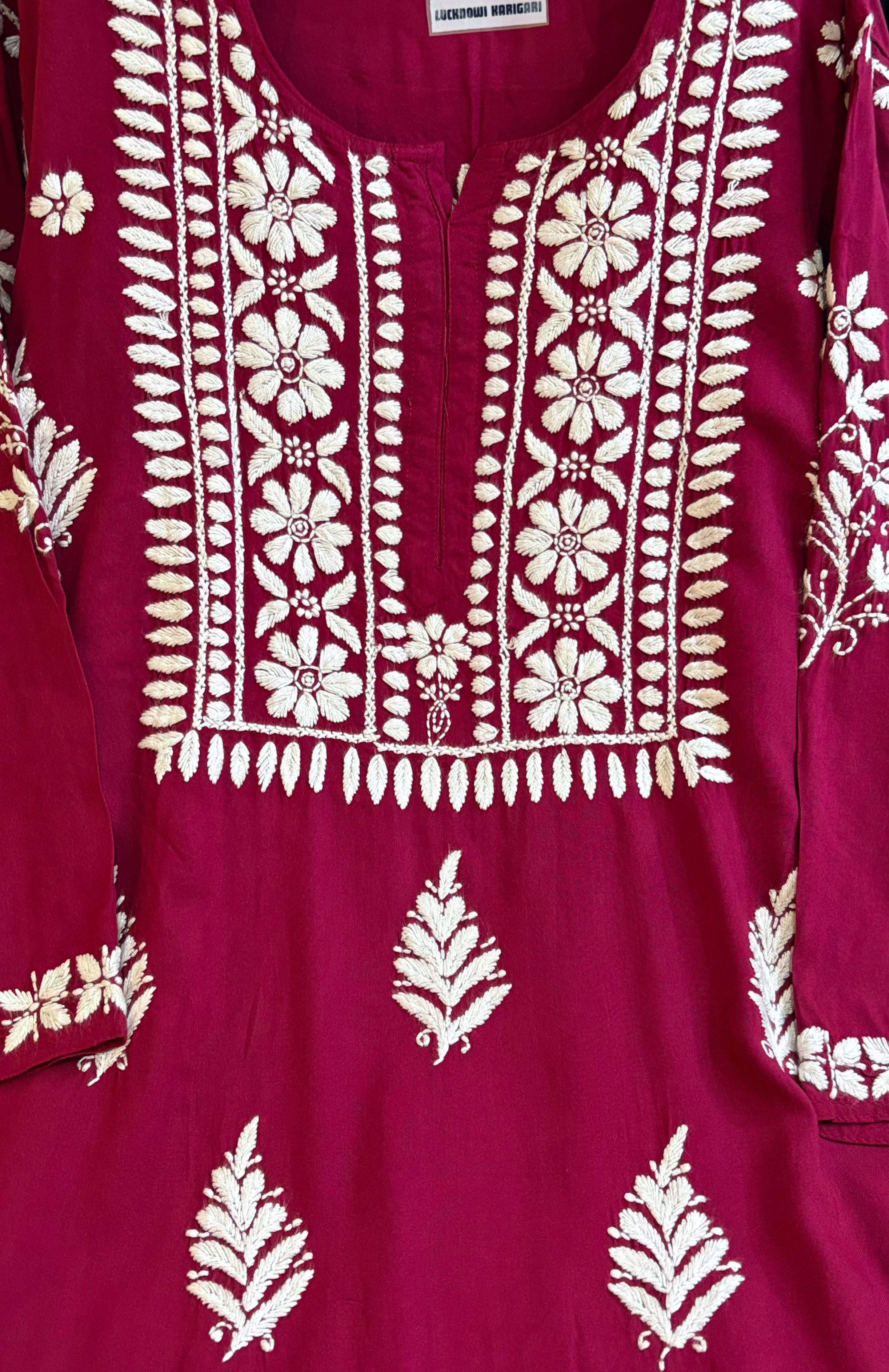 Raha Rayon- Maroon Kurti