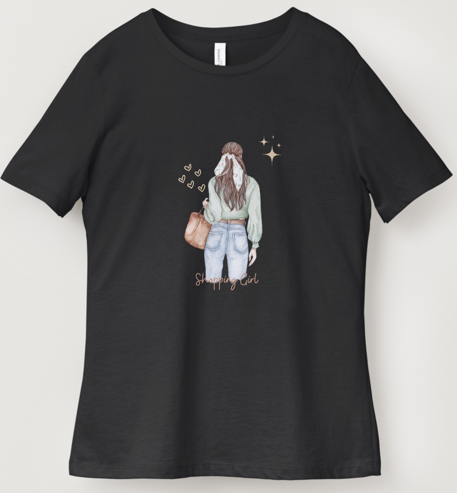 Shopping Girl Graphic T-Shirt