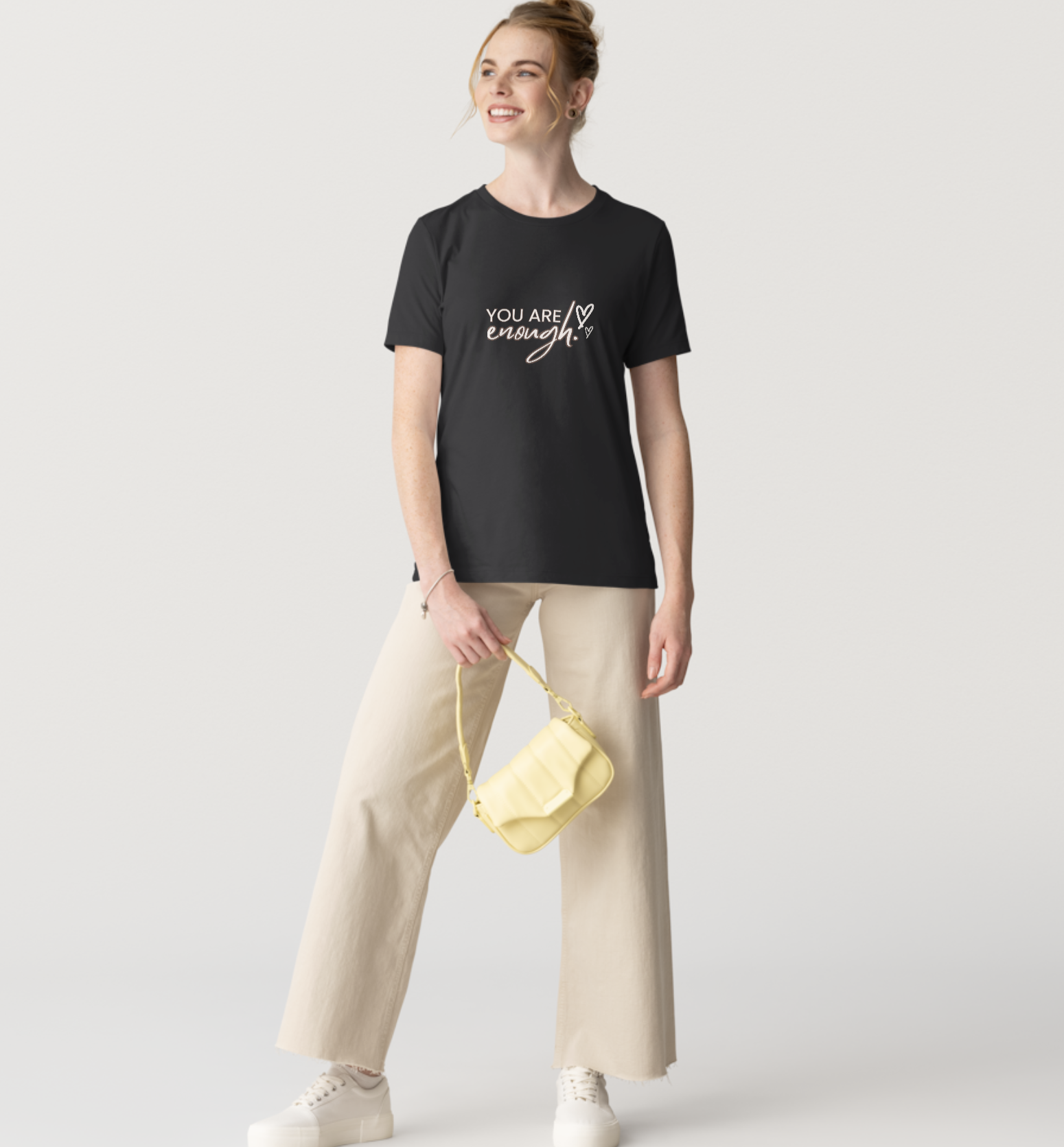 You Are Enough Black T-Shirt