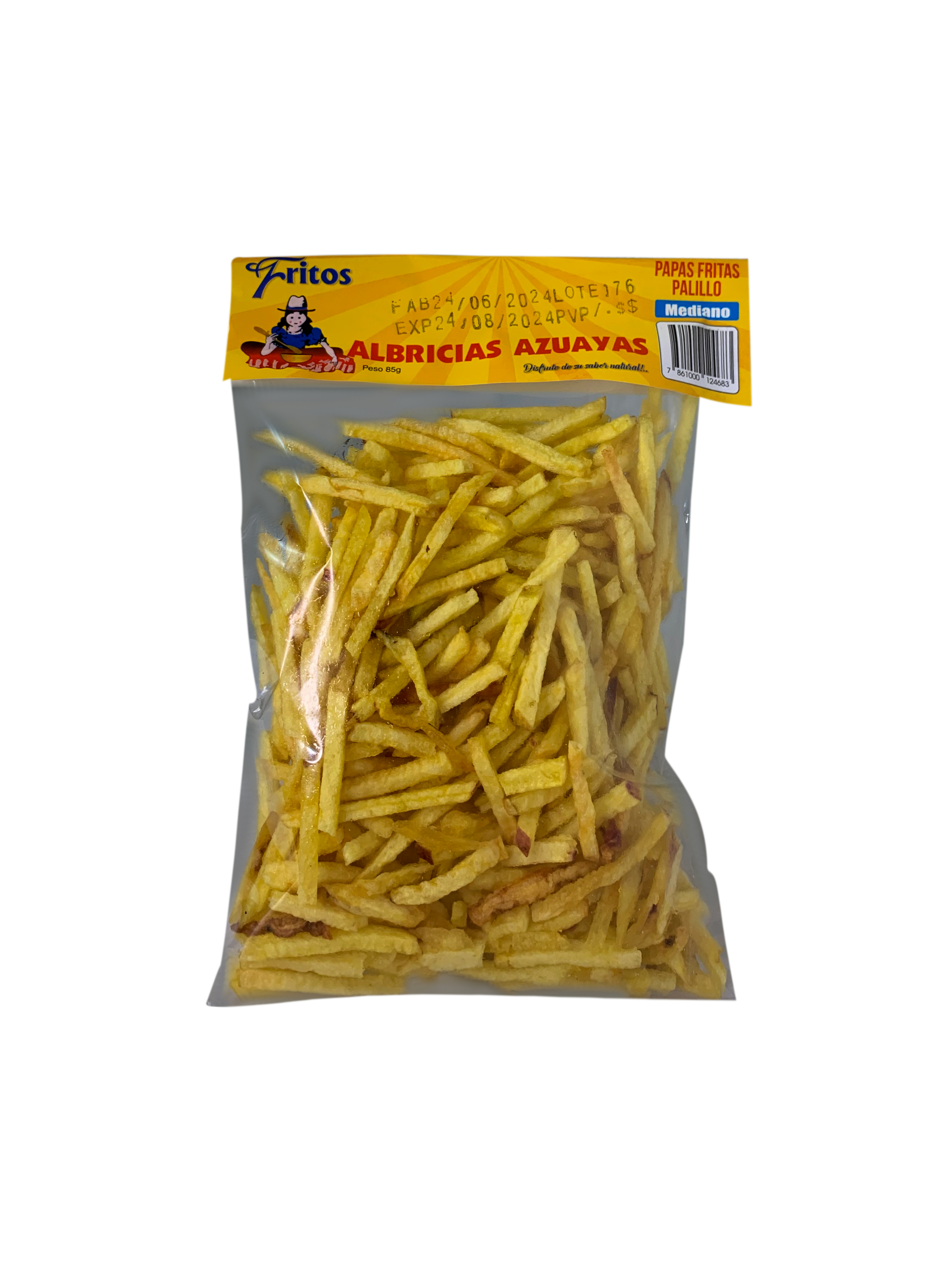 Papas Palillo Naturales Mediana