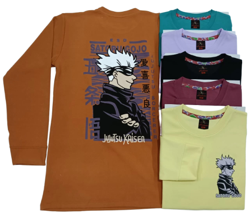 Jujutsu Kaisen Gojo Satoru Long Sleeve T-Shirts