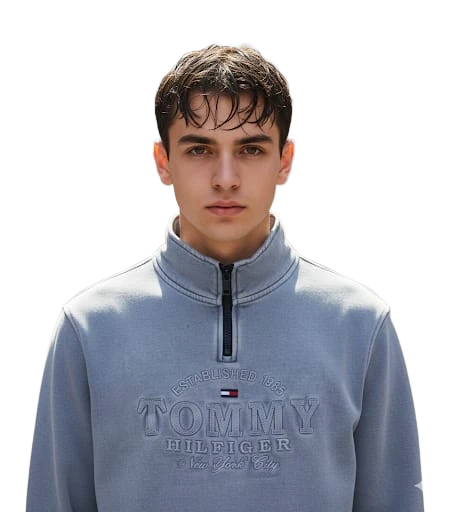 Quarter-Zip Embroidered Sweatshirts