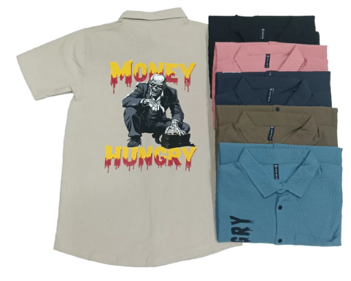 Money Hungry Printed Casual Shirts